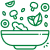Fresh ingredients used in making snacks